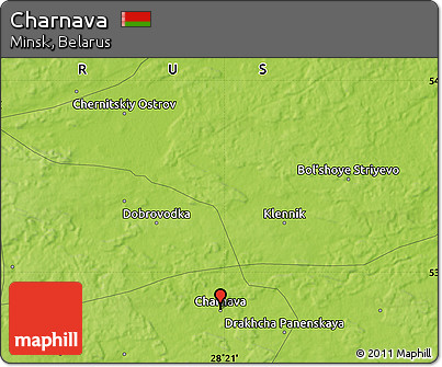 Physical Map of Charnava