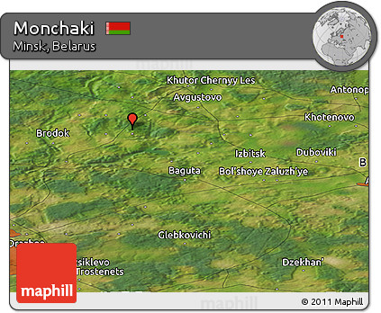 Satellite Panoramic Map of Monchaki
