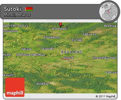 Satellite Panoramic Map of Sutoki