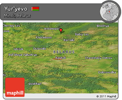 Satellite Panoramic Map of Yur'yevo