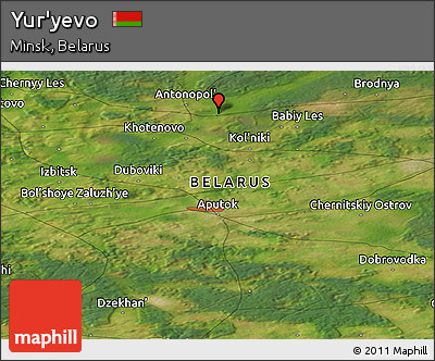 Satellite Panoramic Map of Yur'yevo