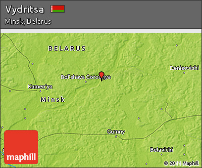 Physical 3D Map of Vydritsa