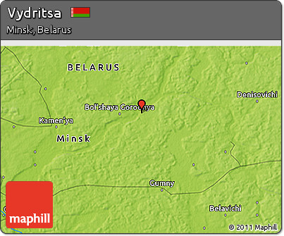 Physical 3D Map of Vydritsa