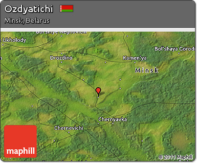 Satellite 3D Map of Ozdyatichi