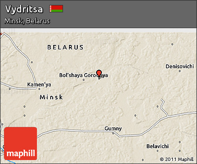 Shaded Relief 3D Map of Vydritsa