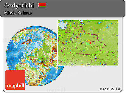 Physical Location Map of Ozdyatichi