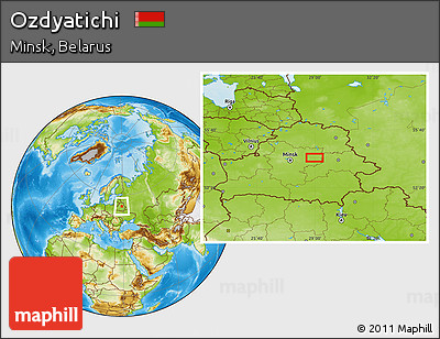 Physical Location Map of Ozdyatichi