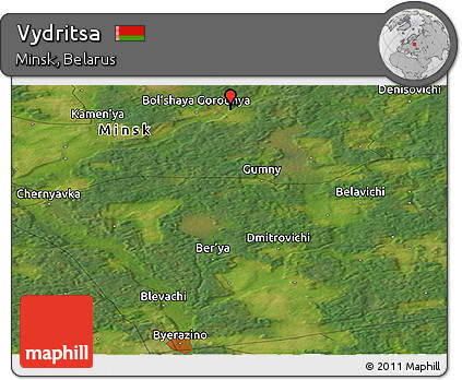 Satellite Panoramic Map of Vydritsa