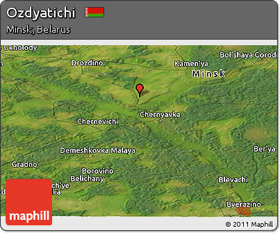 Satellite Panoramic Map of Ozdyatichi