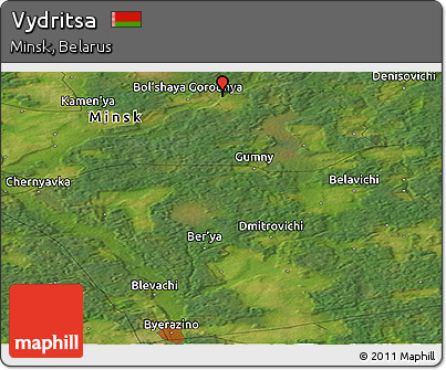 Satellite Panoramic Map of Vydritsa