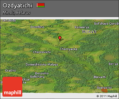 Satellite Panoramic Map of Ozdyatichi