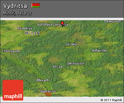 Satellite Panoramic Map of Vydritsa