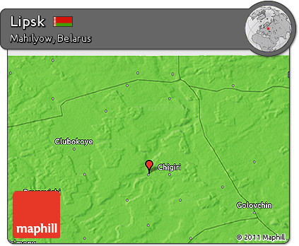 Political 3D Map of Lipsk