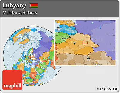 Political Location Map of Lubyany