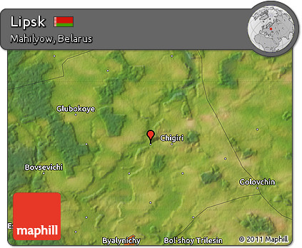 Satellite Map of Lipsk