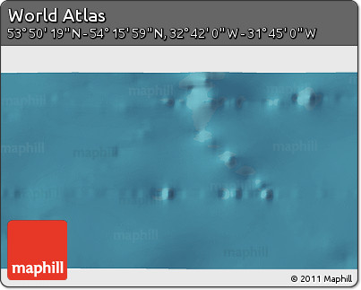 Satellite 3D Map of the Area around 54° 3' 9" N, 32° 13' 30" W