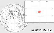 Blank Location Map of the area around 54° 3' 9" N, 32° 13' 30" W