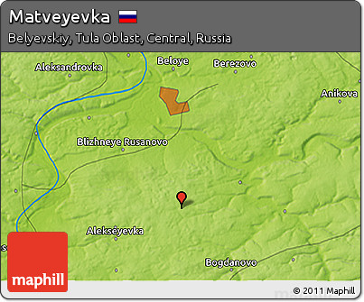 Physical 3D Map of Matveyevka