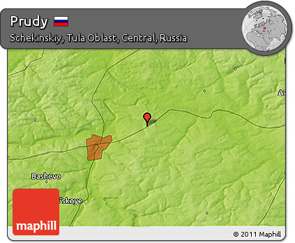 Physical 3D Map of Prudy