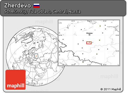 Blank Location Map of Zherdëvo