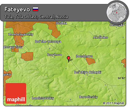 Physical Map of Fateyevo