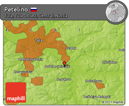 Physical Map of Petelino