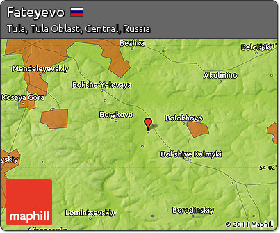 Physical Map of Fateyevo
