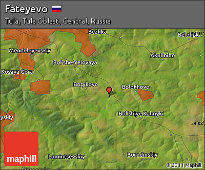 Satellite Map of Fateyevo
