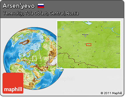 Physical Location Map of Arsen'yevo
