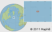 Savanna Style Location Map of the area around 54° 3' 9" N, 38° 10' 29" W