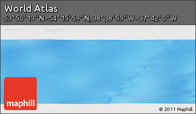 Physical Panoramic Map of the Area around 54° 3' 9" N, 38° 10' 29" W