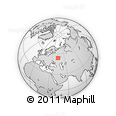 Outline Map of the Area around 54° 3' 9" N, 44° 16' 29" E, rectangular outline