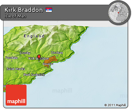 Physical 3D Map of Kirk Braddon