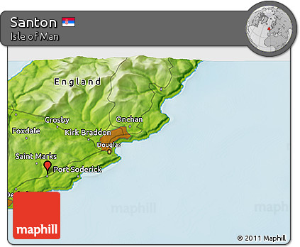 Physical 3D Map of Santon