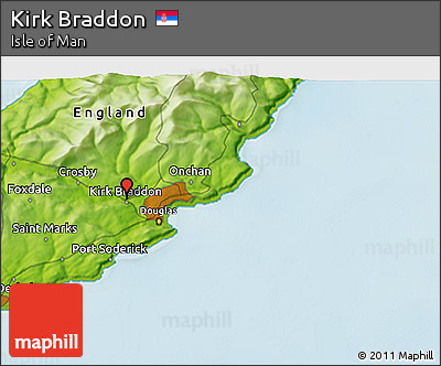 Physical 3D Map of Kirk Braddon