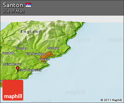 Physical 3D Map of Santon