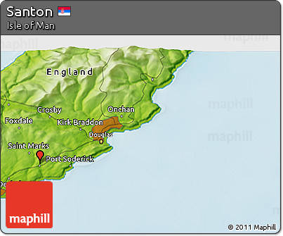 Physical 3D Map of Santon