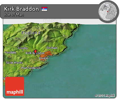 Satellite 3D Map of Kirk Braddon