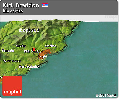 Satellite 3D Map of Kirk Braddon