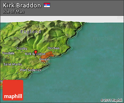 Satellite 3D Map of Kirk Braddon