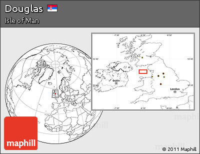 Blank Location Map of Douglas
