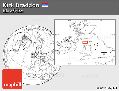 Blank Location Map of Kirk Braddon
