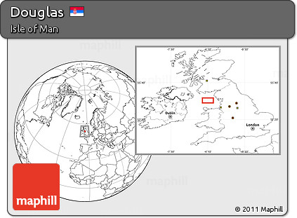 Blank Location Map of Douglas