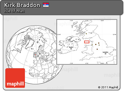 Blank Location Map of Kirk Braddon