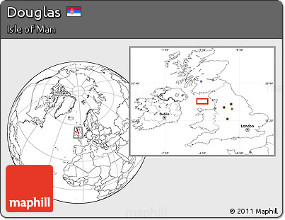 Blank Location Map of Douglas
