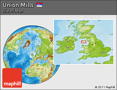 Physical Location Map of Union Mills