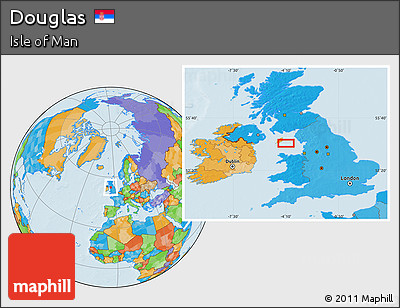Political Location Map of Douglas