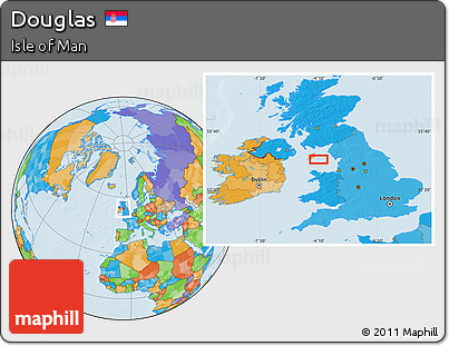 Political Location Map of Douglas