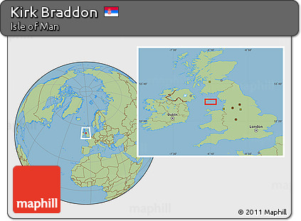 Savanna Style Location Map of Kirk Braddon