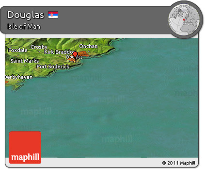 Satellite Panoramic Map of Douglas